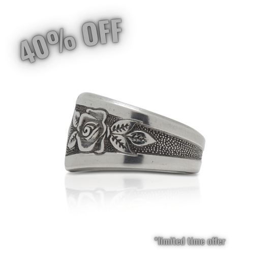 Mystic Rose Spoon Ring