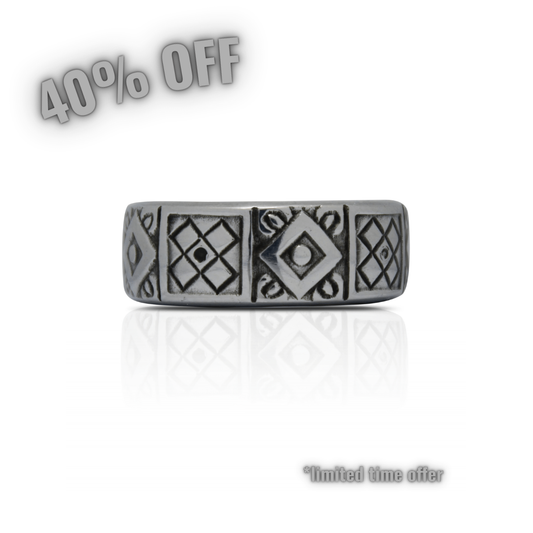 Aztec Spoon Ring